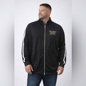 Black Zip-Up Men's Sweatshirt Size XXL Broadway Theatre